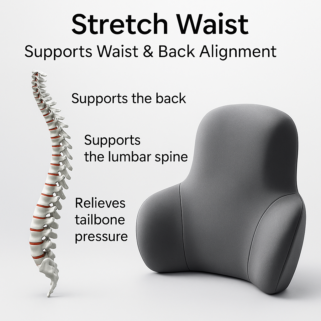 Ergonomic Backrest Cushion โ Comfort & Support Anywhere You Sit