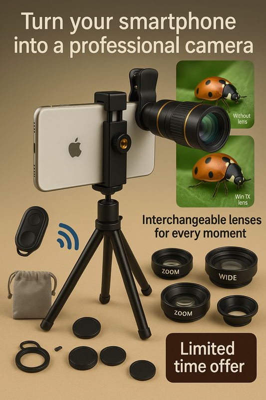 6-in-1 Phone Camera Lens Kit – Expand Your Creative Vision