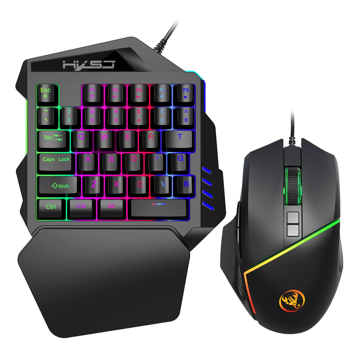 One-Handed Mechanical Gaming Keyboard SET – Precision at Your Fingertips