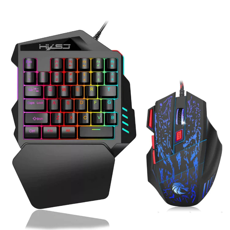 One-Handed Mechanical Gaming Keyboard SET – Precision at Your Fingertips