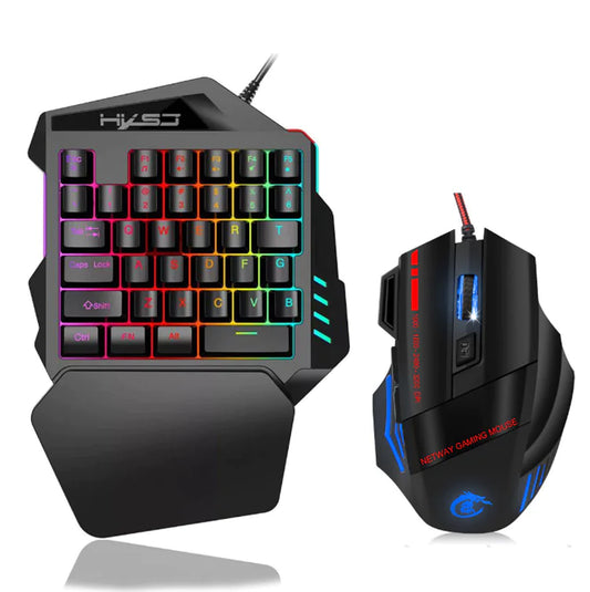 One-Handed Mechanical Gaming Keyboard SET – Precision at Your Fingertips