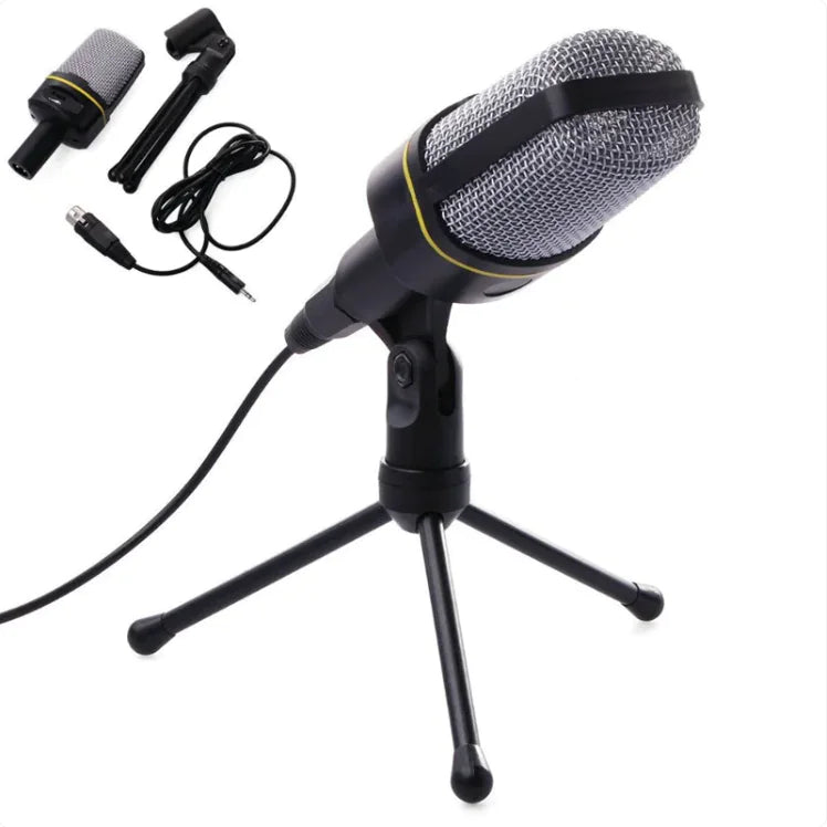 Professional Condenser Microphone with Tripod Stand – Clear Audio, Anywhere You Work