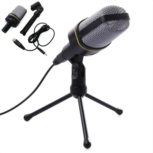 Professional Condenser Microphone with Tripod Stand – Clear Audio, Anywhere You Work
