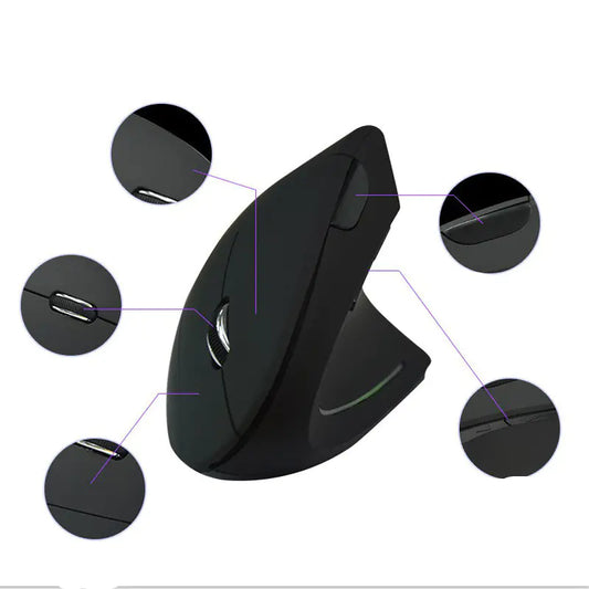 Vertical Wireless Mouse – Comfort in Every Click